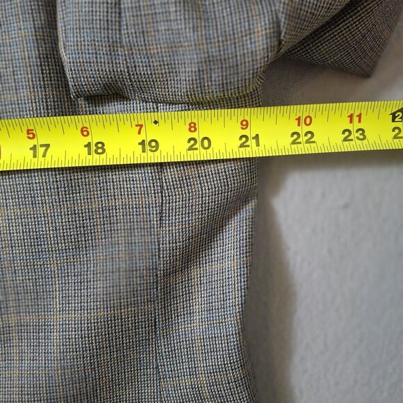 Lauren Ralph Lauren Men Glen Plaid Blazer 40R Sport Coat Silk Wool Union Made CA - Picture 9 of 15